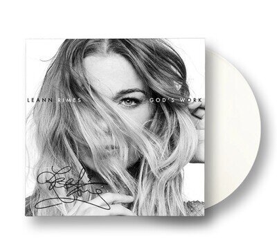 Leann Rimes - God's Work Limited Signed White Vinyl LP - Rare Sealed
