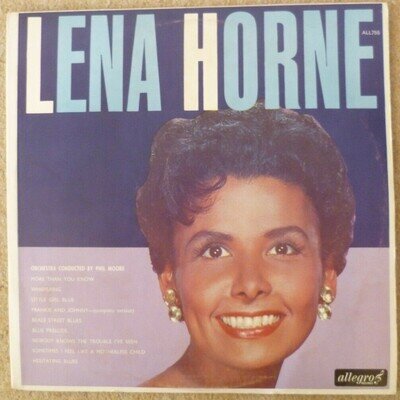 Lena Horne ‎– Lena Horne Vinyl LP Allegro Records ‎– ALL 755 VG+/VG+