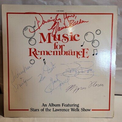 👂Lawrence Welk Stars Signed Autographed LP Balden Farrell Burgess Delo Floren