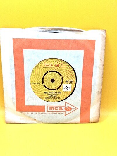 Leapy Lee - Here Comes The Rain - 1969 UK 7" Vinyl Single MU 1054 Excellent