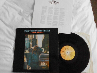 LARRY NORMAN : ONLY VISITING THIS PLANET : MYRRH LABEL L.P + LYRIC SHEET