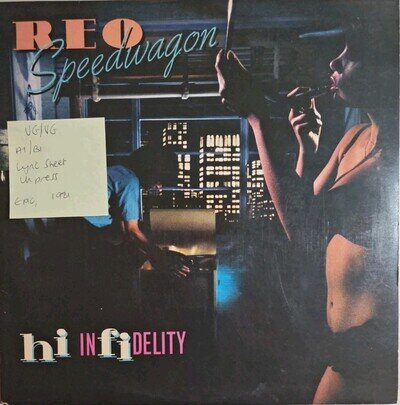 REO Speedwagon Hi Infidelity Vinyl Record VG/VG EPC84700 1981