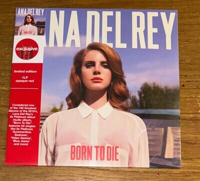 Vinyl Lana Del Rey Born To Die Red Colour Target Exclusive Mint Sealed