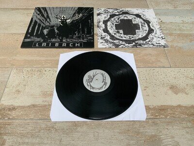 Laibach - Nova Akropola rare 1st Press 1986 vinyl LP + Inner , embossed cover