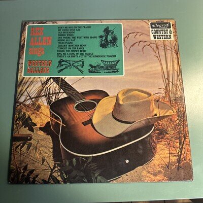 1 Vinyl LP Record Rex Allen Sings Western Ballads