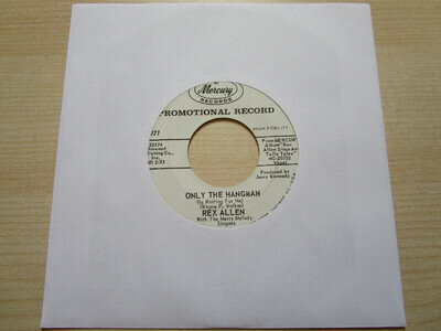 Rex Allen Only the hangman 7" Vinyl Record - US promo