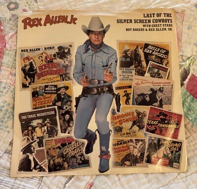 REX ALLEN JR. 45 Picture Sleeve & Record- Guests Roy Rogers & Rex Allen Sr. ~