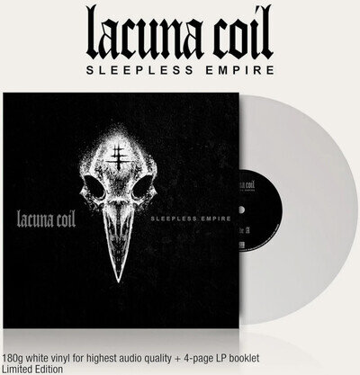 Lacuna Coil - Sleepless Empire White 180g Vinyl LP - Italian Heavy Goth Metal