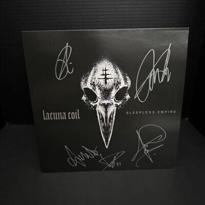 Lacuna Coil – Sleepless Empire Signed Limited Edition Silver Vinyl Record