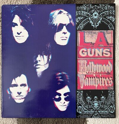 L.A. Guns ‎Hollywood Vampires Rare Original 1991 🇪🇺 1st Press Vinyl with OIS