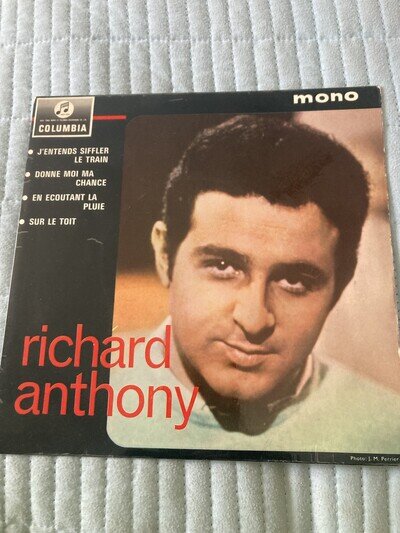 Richard Anthony 4–track EP inc J'entends siffler le train - 1963 French Pop