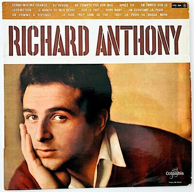 RICHARD ANTHONY - RICHARD ANTHONY - 1963 FRANCE VINYL LP ALBUM MONO - VG/VG