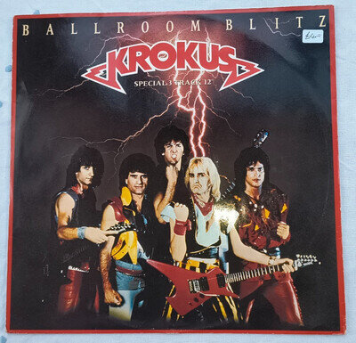 KROKUS "BALLROOM BLITZ" ORIG 1984 UK 12" SINGLE (SWEET)