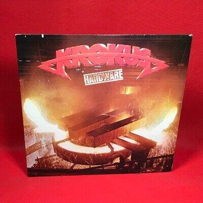KROKUS Hardware 1981 UK vinyl LP + INSERT Smelly Nelly Burning Bones Winning Man