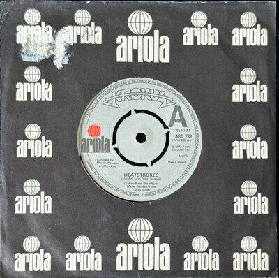 KROKUS 'HEATSTROKES' 7'' SINGLE ARIOLA RECORDS ARO233 1980 UK FIRST PRESS