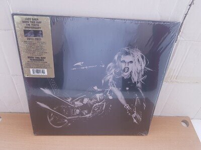 Lady Gaga LP Born This Way 10th 2011 2021 Gatefold Double Vinyl & Bonus Disc