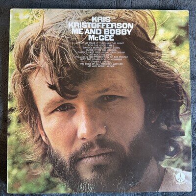 Kris Kristofferson - Me And Bobby McGee LP, Album 1970. EX/EX