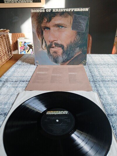 Kris Kristofferson Songs Of Kristofferson 1984 Monument MNT32106 Vinyl Excellent