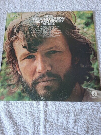Kris Kristofferson Me and Bobby McGee Vinyl LP 1ST PRESS TESTED EX PLAYBACK