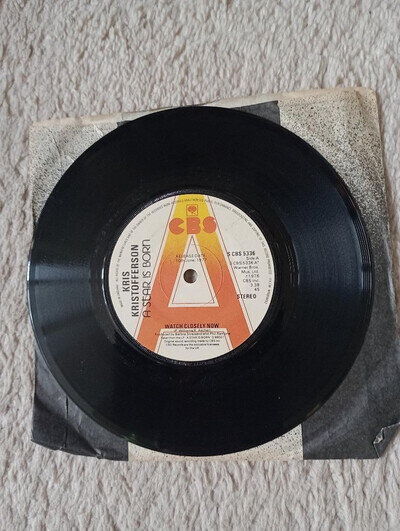 Kris Kristofferson - Watch Closely Now 7", Single, Vinyl Record Demo