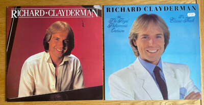 2 Richard Clayderman Vinyl LP Records