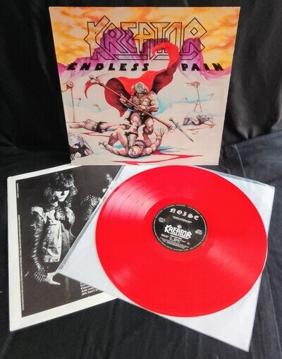 Kreator - Endless Pain Red Vinyl LP 1988 Repress (Noise N 0025)