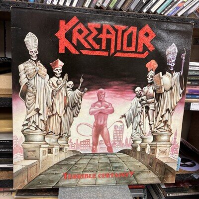 KREATOR - TERRIBLE CERTAINTY (1987) ORIGINAL FIRST PRESS VINYL LP. VG CONDITION