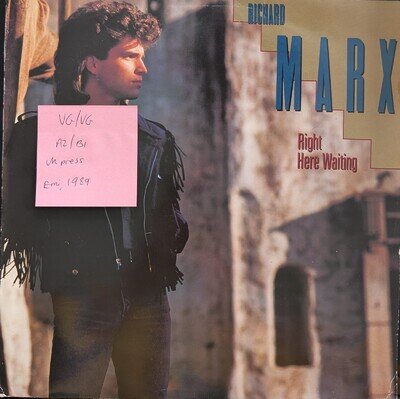 Richard Marx Right Here Waiting Vinyl Record VG/VG 12MT72 1989