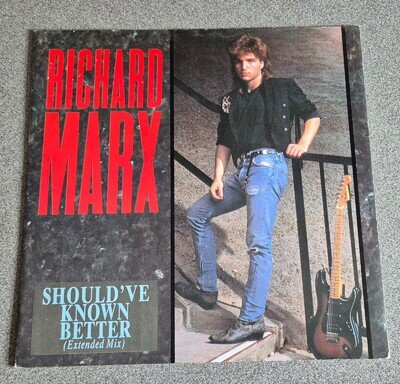 1987 RICHARD MARX 12" VINYL SINGLE * SHOULD`VE KNOWN BETTER (EXTENDED) * VGC