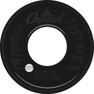 Richard Marx - Hazard (7") (Very Good Plus (VG+)) - 3882823114 SEV15