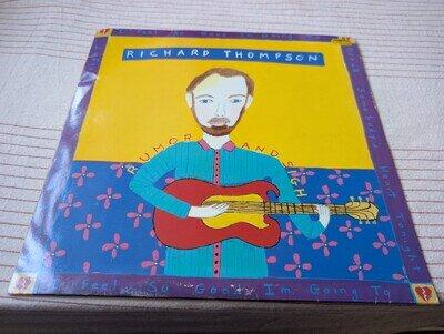 Richard Thompson Rumor And Sigh 1991 Vinyl Very Rare First Press
