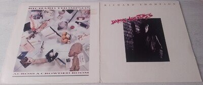 Richard Thompson - two vinyl albums (Daring Adventures & Across A Crowded Room)