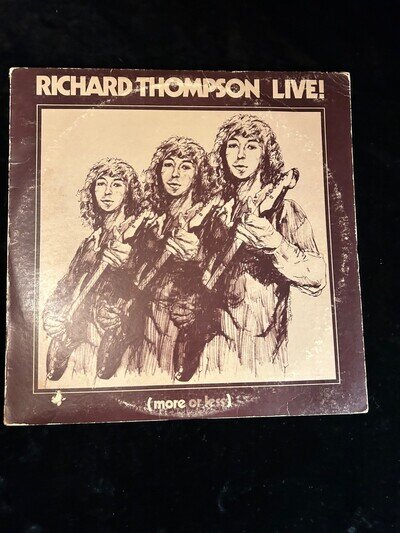 RICHARD THOMPSON LIVE (MORE OR less) vinyl lp