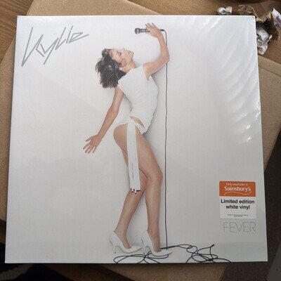 Kylie Minogue Fever Sainsbury's 2017 First Press White Vinyl - NEW/SEALED RARE!!
