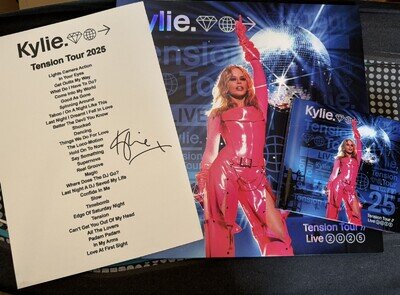 Kylie Minogue Tension Tour Live 2025 2LP Orange Pink Vinyl Webstore & CD
