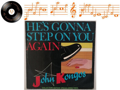 John Kongos He's Gonna Step On You 12" Single Green Vinyl A1U B1U Pressing - EX