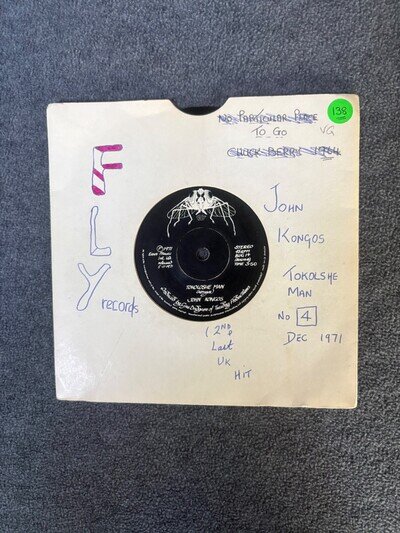 John Kongos - Tokoloshe Man / Can Someone Please Direct Me Back To E 7" 45 Vinyl