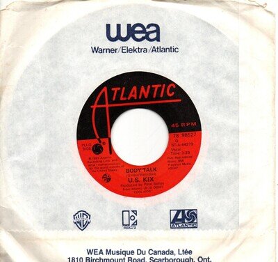 U.S. Kix:Body talk/Nice on ice:Canada:1983