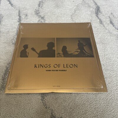* KINGS OF LEON - "GOLDEN EYE" WHEN YOU SEE YOURSELF - HISTORIC GOLD VINYL *
