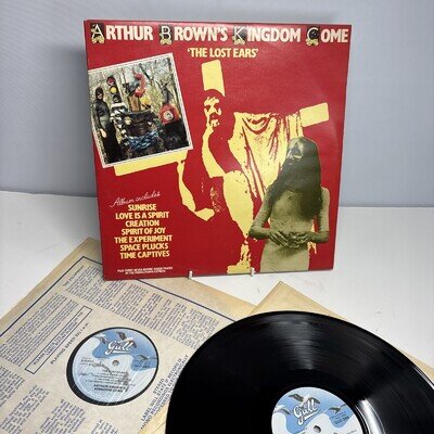 ARTHUR BROWN'S KINGDOM COME The Lost Ears 1976 Double Vinyl LP Psychedelic Rock