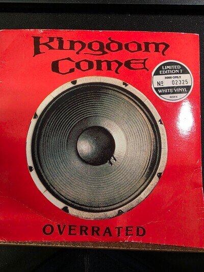 Kingdom Come 1989 "Overrated" Limited Edition Numbered White Vinyl