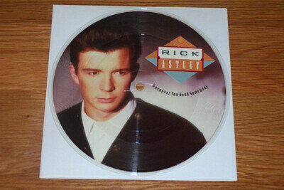 WHENEVER YOU NEED SOMEBODY - RICK ASTLEY - UK RCA LABEL - PICTURE DISC - 1987.