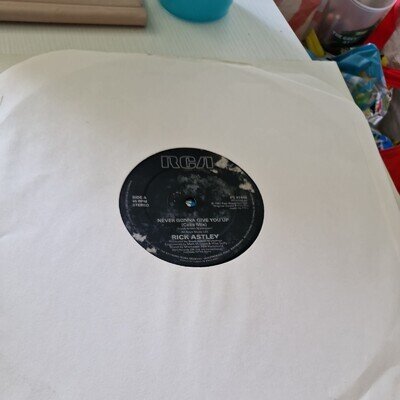 (9) Rick Astley ‎– Never Gonna Give You Up POP 12" VGC+