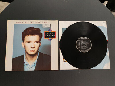RICK ASTLEY - HOLD ME IN YOUR ARMS 1988 GERMAN PRESS 12" VINYL RECORD LP EX/EX