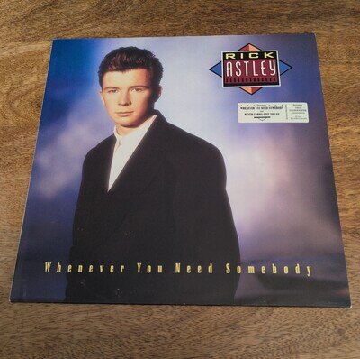 Rick Astley Whenever You Need Somebody Vinyl Record Album 1987
