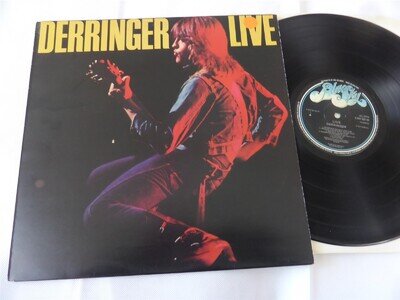 RICK DERRINGER - DERRINGER LIVE ,BLUE SKY ,1977 ,S SKY 82130, EX/M-