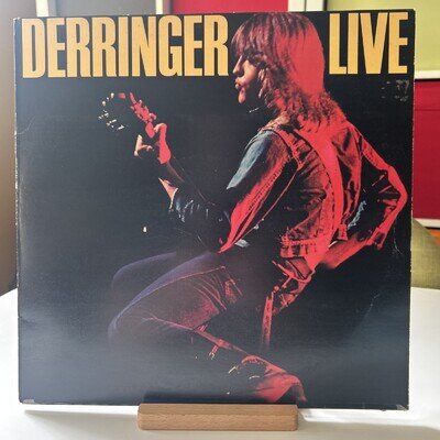 RICK DERRINGER- DERRINGER LIVE VINYL ALBUM EX/VG+