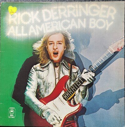 Rick Derringer All American Boy 1973 Uk Epic Vinyl Lp Epc 65831 Ex