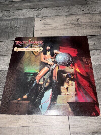 Rick James - Throwin’ Down - 12” Vinyl Record LP - 1982 Motown UK 1st Complete