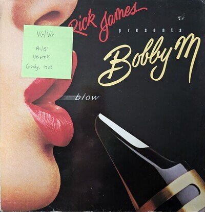 Rick James Presents Bobby M Blow Vinyl Record VG/VG STML12180 1982